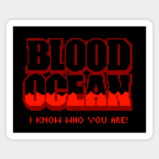 BLOOD OCEAN pixel art Sticker